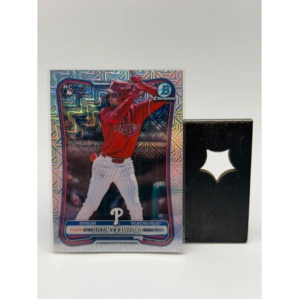 2026 Bowman Chrome Justin Crawford Rookie RC #54 Mojo Refractor Phillies Mega Bo